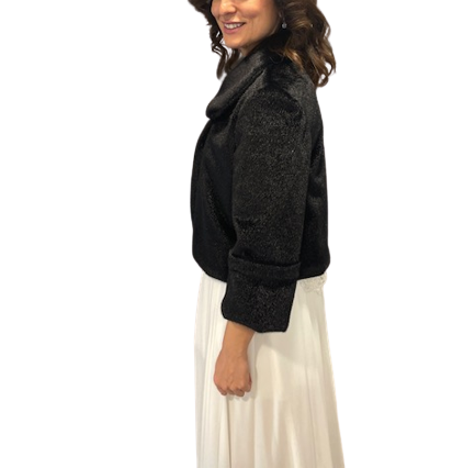 Geniş Kollu Ve Yakalı Gelin Etol Kürk Bolero Geniş Kollu Ve Yakalı Gelin Etol Kürk Bolero