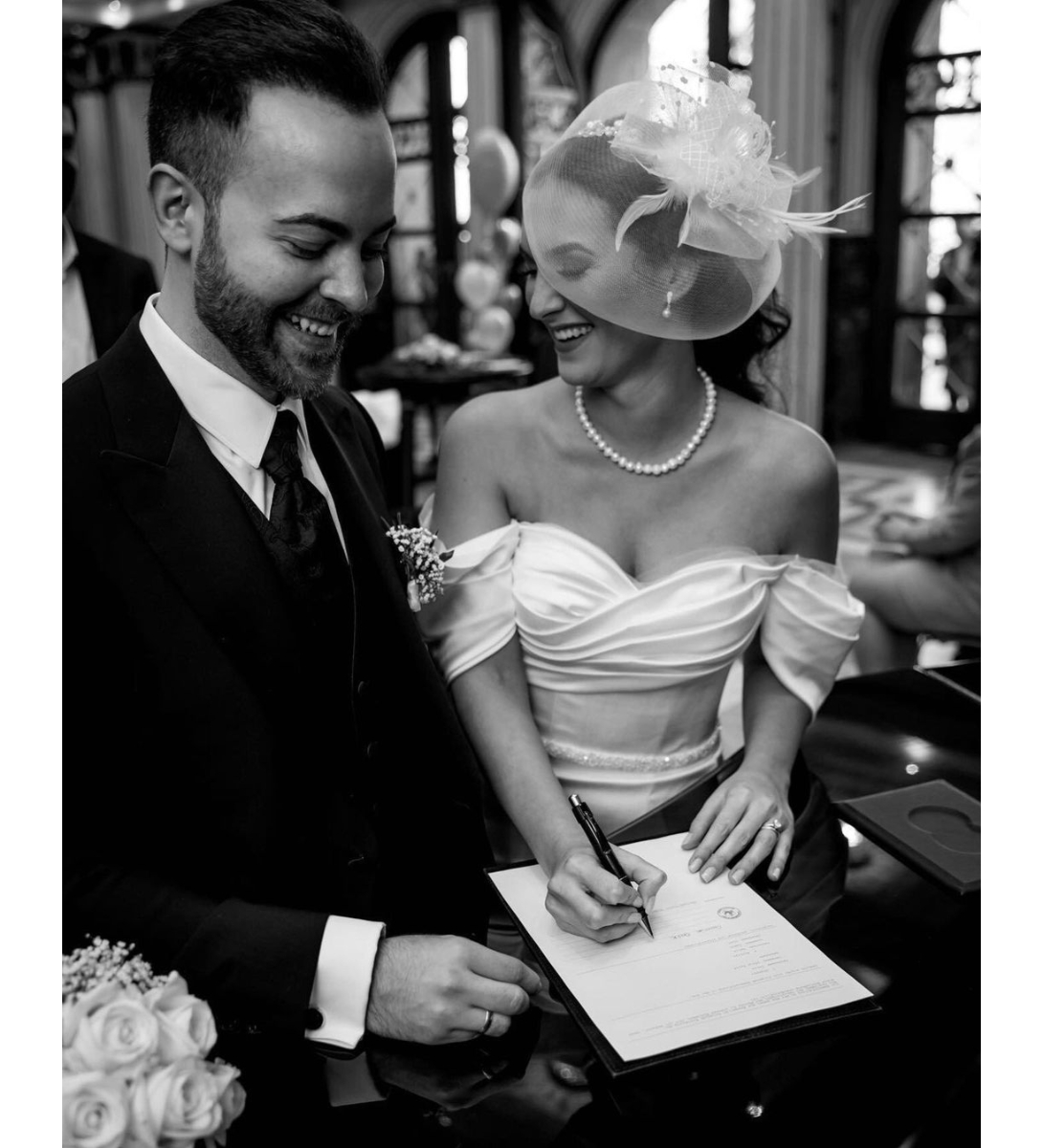 Drape Detaylı İpek Saten Balık Gelinlik Drape Detaylı İpek Saten Balık Gelinlik