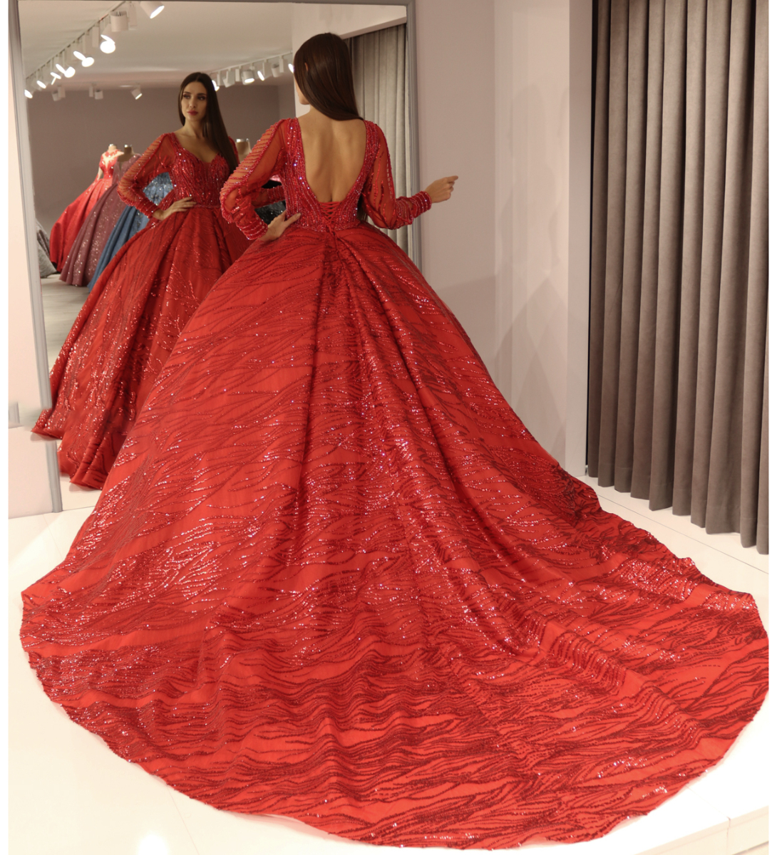 Uzun Kol Kasnak Dantel İşlemeli Kınalık Uzun Kol Kasnak Dantel İşlemeli Kınalık