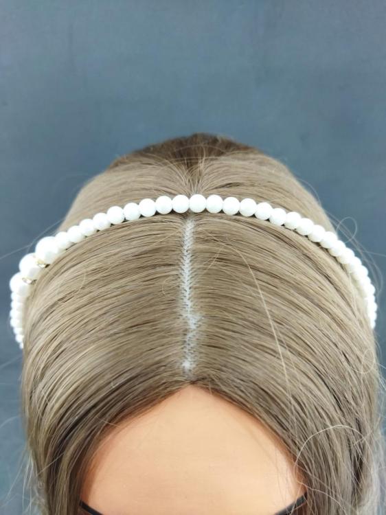 Beyaz İncilerle Oluşturulmuş Nedime Tacı 