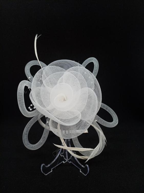 Gül Şeklinde İncili Nikah Tacı 