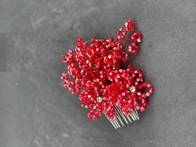 Kristal İşlemeli Kına Saç Tokası