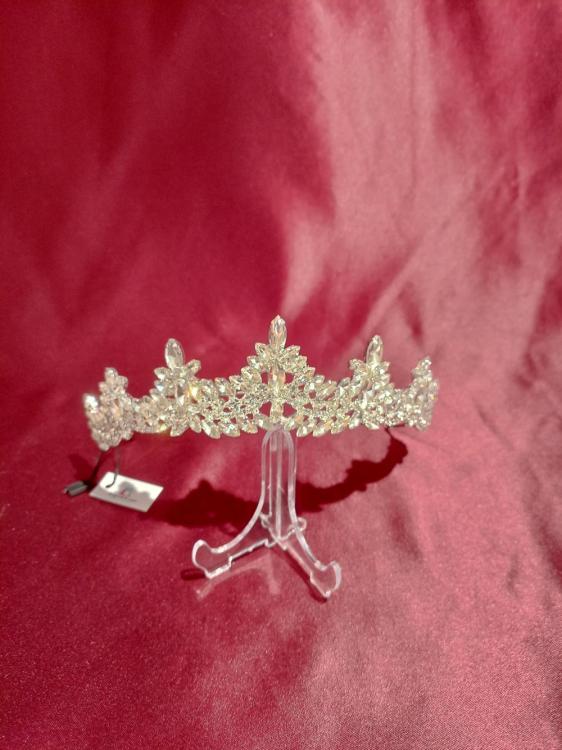 Kristal Taşlı Zarif Gelin Tacı 