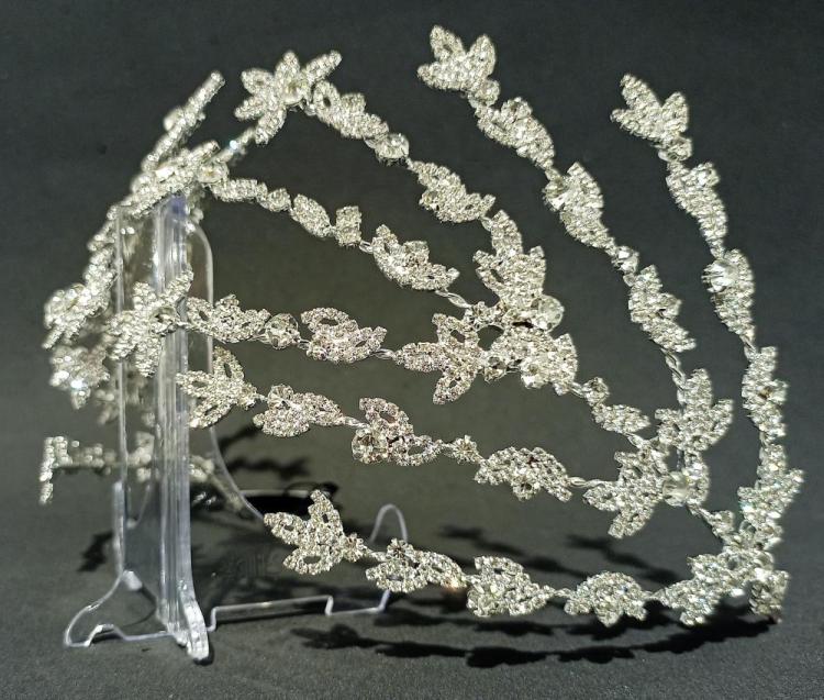 Şık Zirkon Model Helenistik Gelin Tacı 