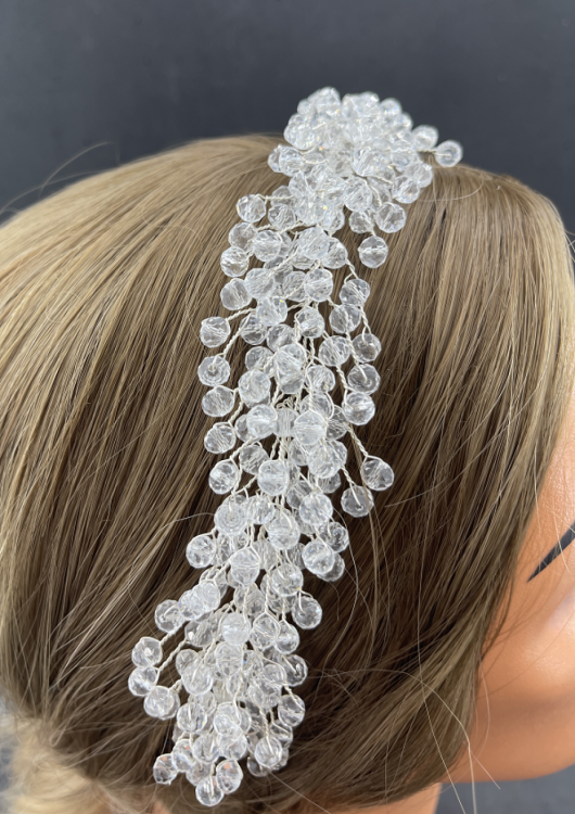 Top Kristallerle Süslenmiş Helenistik Gelin Tacı