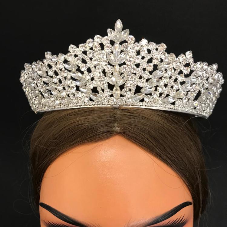 Zarif Taşlarla Süslü Şık Prenses Gelin Tacı