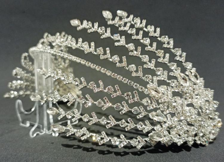 Zirkon Kaplama Helenistik Gelin Tacı 